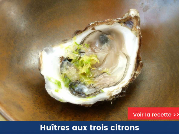 Huîtres aux trois citrons
